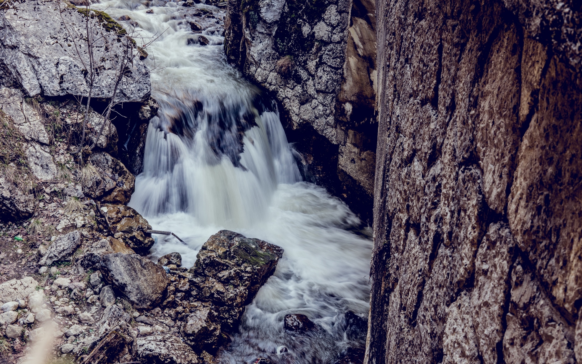 Картинки Водопад, камни, река, текущий фото и обои на рабочий стол
