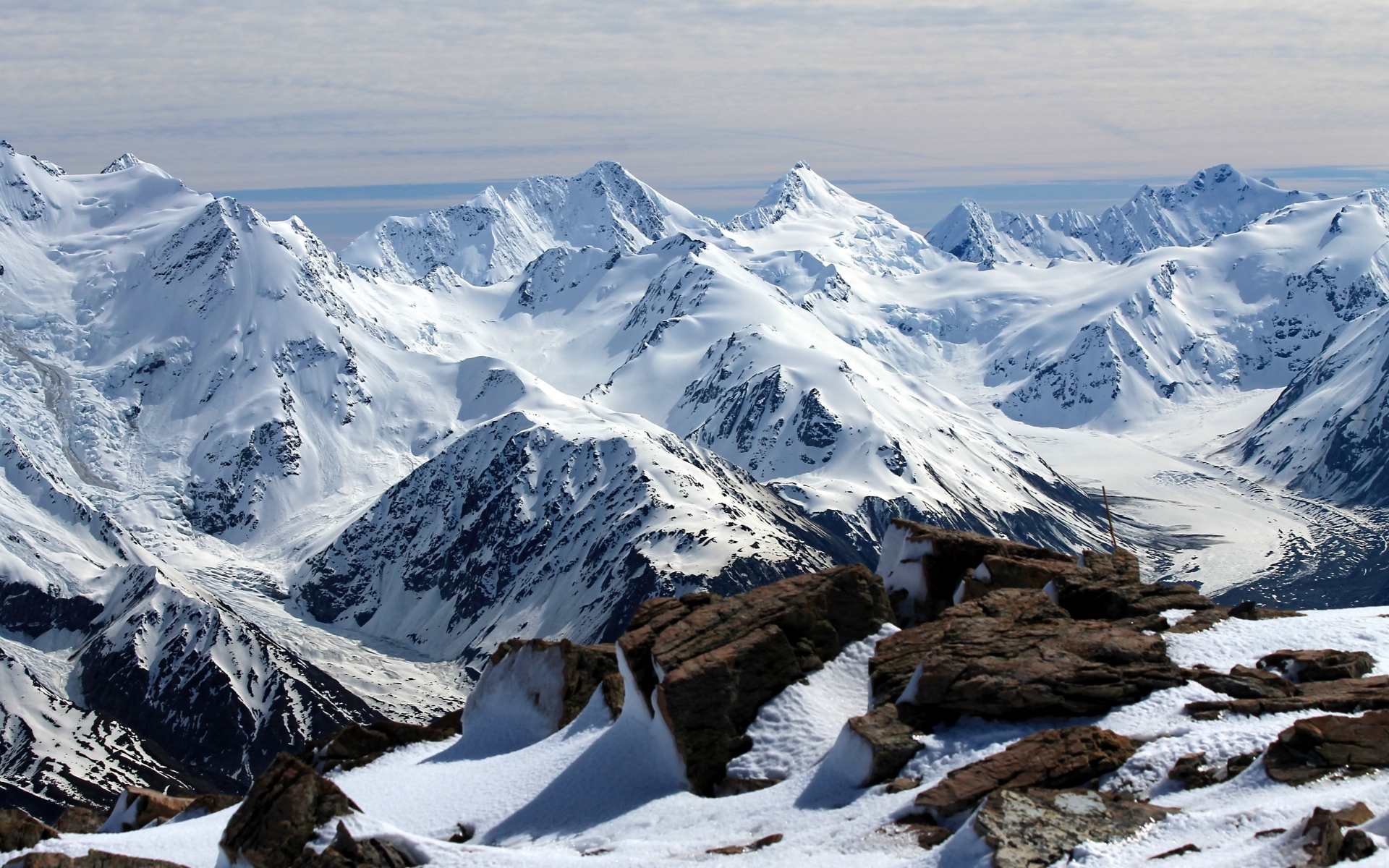Картинки Новая Зеландия, горы, снег, вершина фото и обои на рабочий стол