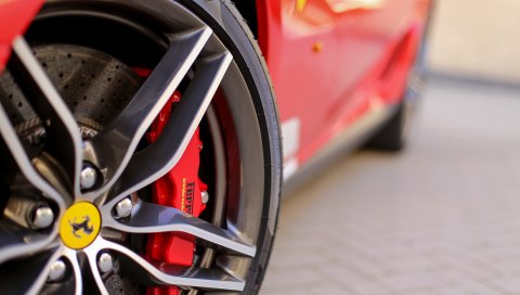 Ferrari, шина, колесо, логотип