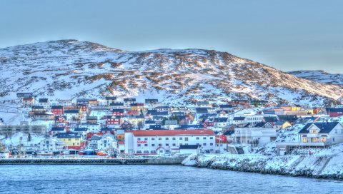 Норвегия, побережье, море, скандинавия, гавань