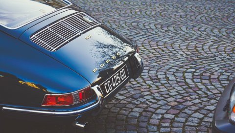 Porsche, porsche 911, вид сзади