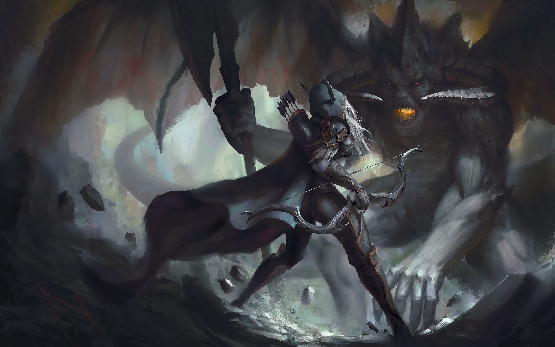 Картинки Sylvanas windrunner, warcraft 3, царство хаоса фото и обои на рабочий стол