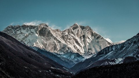 Горы, высокий, красивый пейзаж