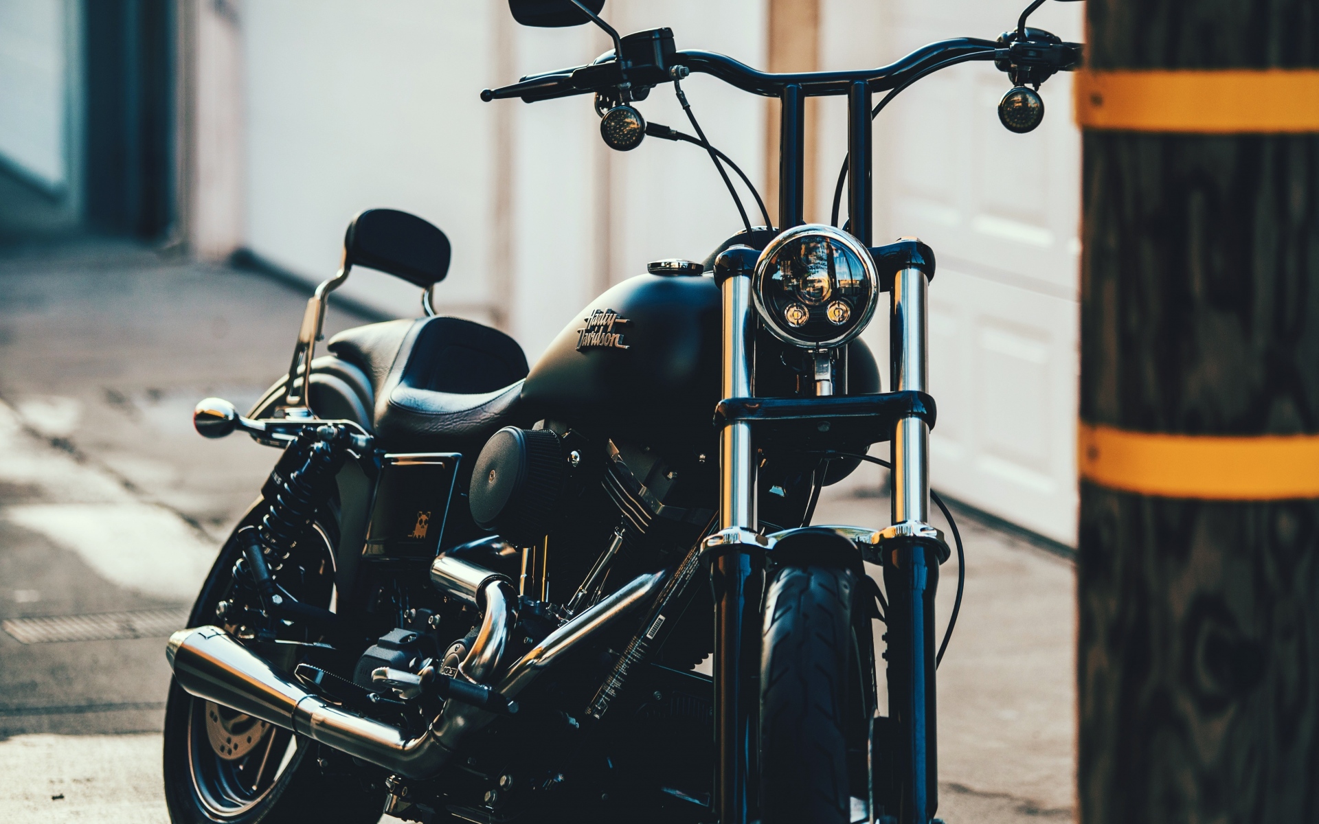 Картинки Harley davidson, мотоцикл, вид сбоку фото и обои на рабочий стол