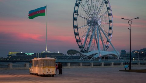 Колесо обозрения, аттракцион, город