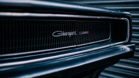 Dodge Charger, передний бампер, логотип