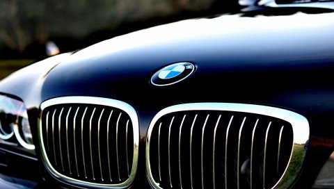 Bmw, hood, логотип