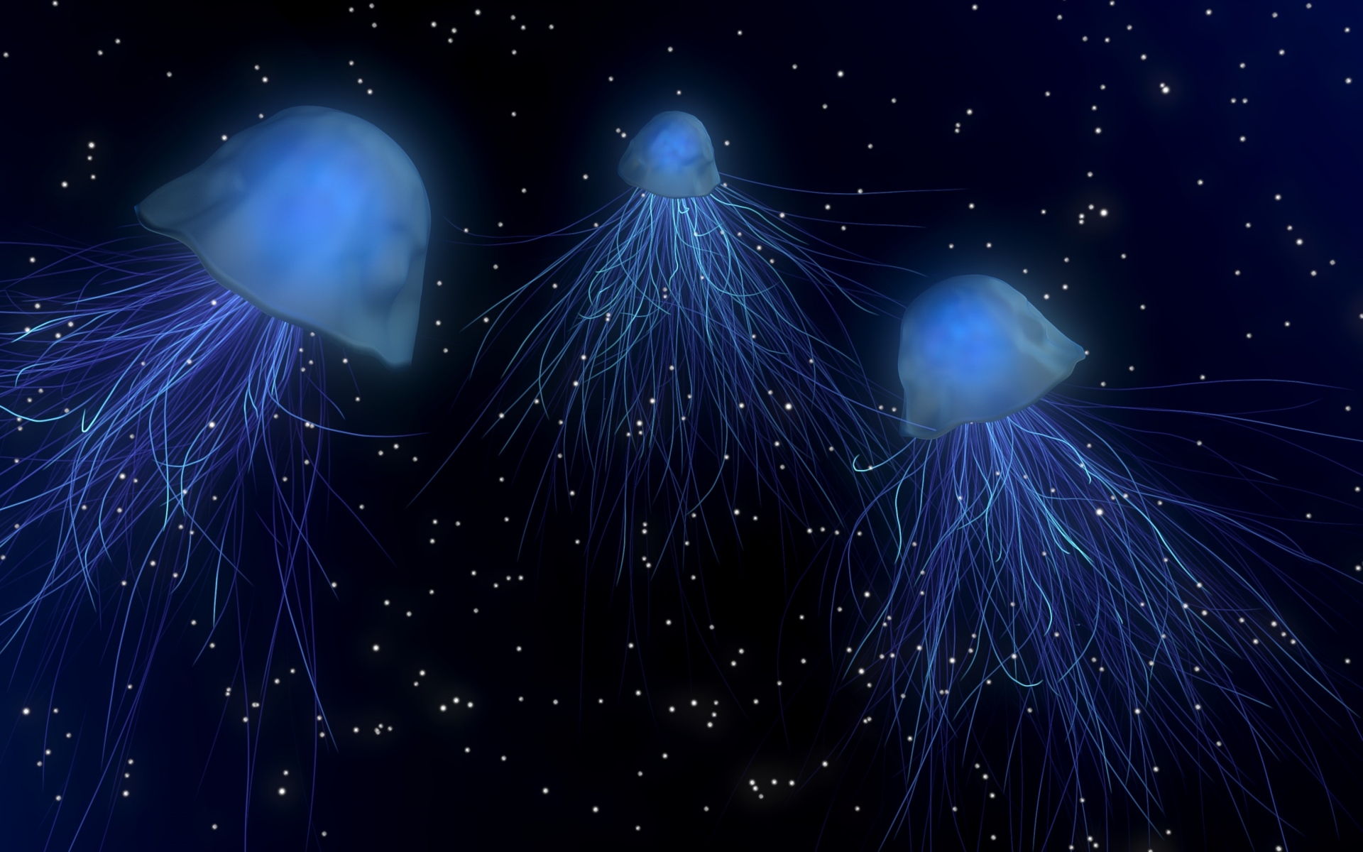 Картинки Медуза, аннотация, пространство, подводный мир фото и обои на рабочий стол