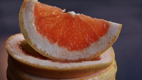 Грейпфрут, цитрусовые, нарезанные