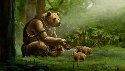 Witanlore, мечта, медведь, воин, ursa