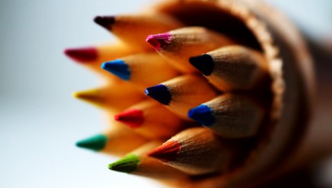 Цветные карандаши, заточка, рисунок