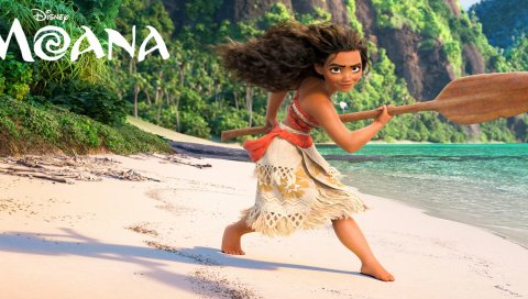 Moana, девушка, остров