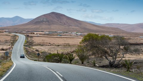 Fuerteventura, шоссе, дорога, маркировка