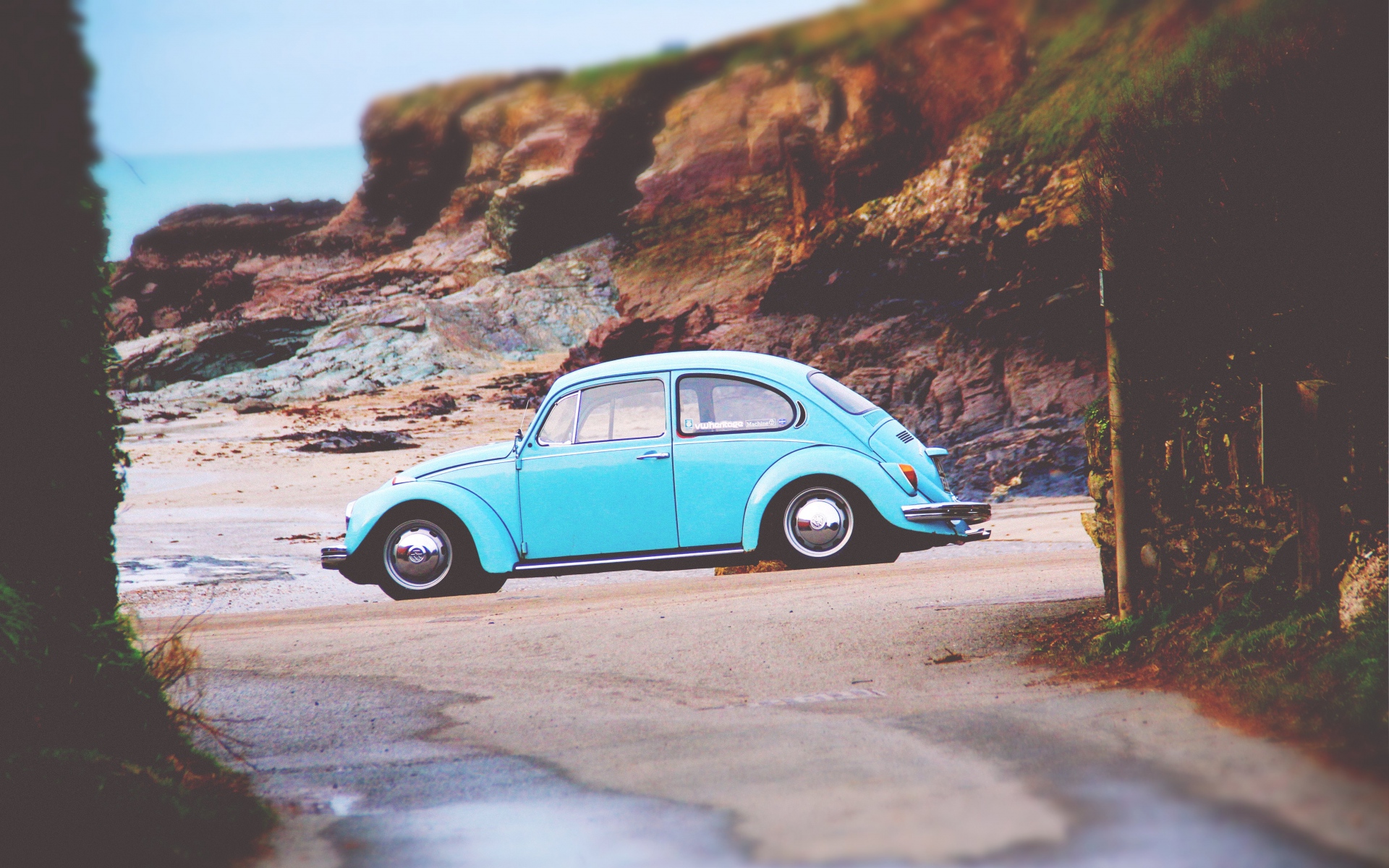 Картинки Volkswagen Beetle, Volkswagen, вид сбоку фото и обои на рабочий стол