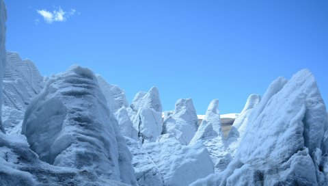 Ледник, гора, снег