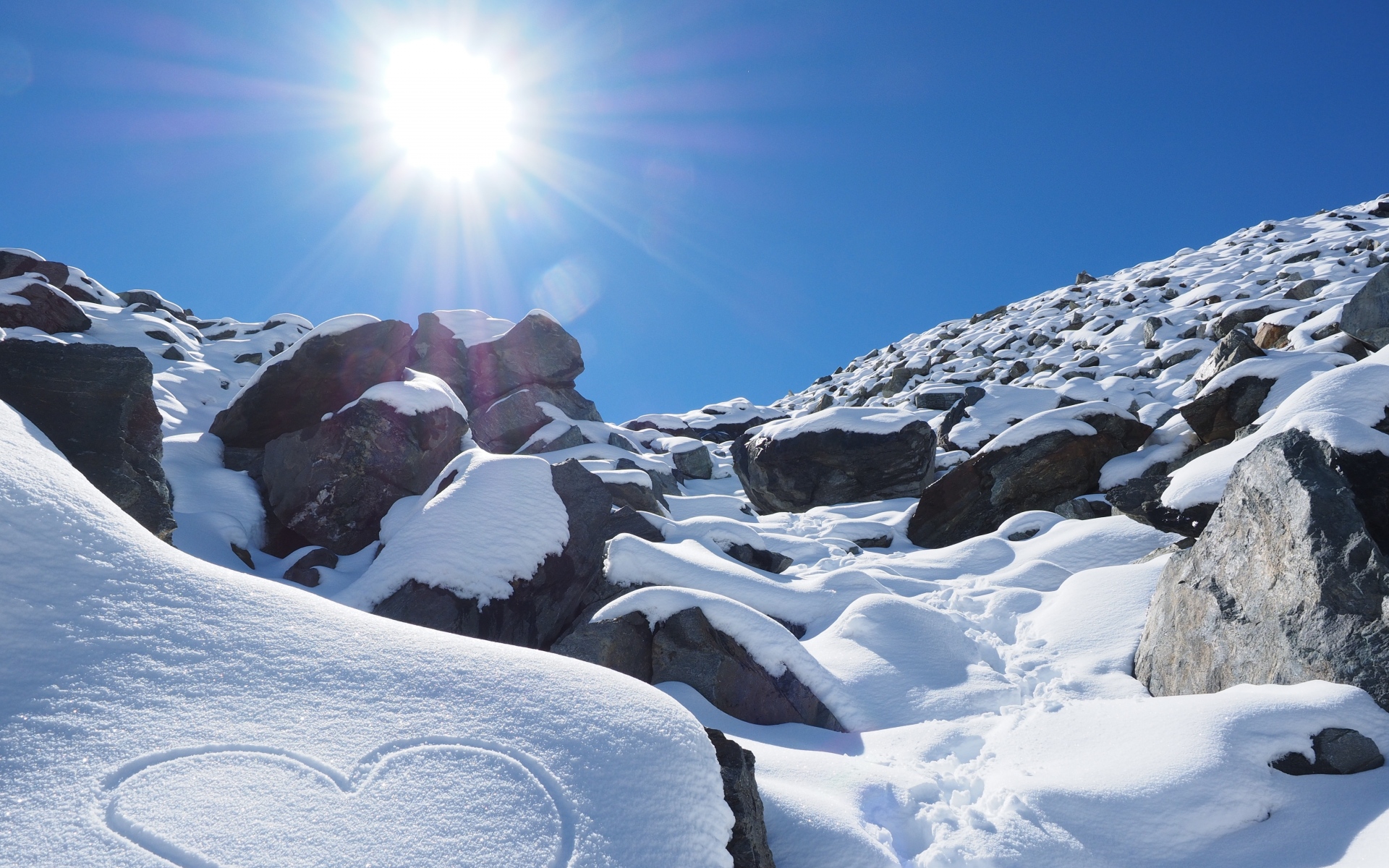 Картинки Новая Зеландия, горы, снег, небо, солнечный свет фото и обои на рабочий стол