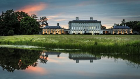 Ireland, дом, озеро, пруд, отражение, усадьба