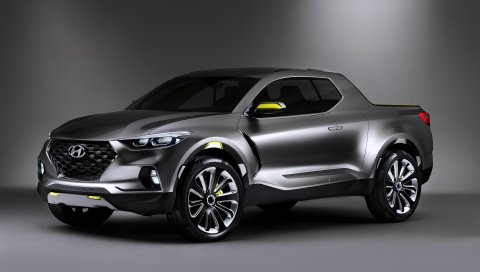 Hyundai, santa, вид сбоку, cruz