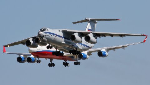Самолеты, небо, российские ВВС, полет, Ил-96, Ил-76