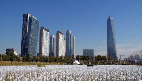 Южная корея, центральный парк, songdo