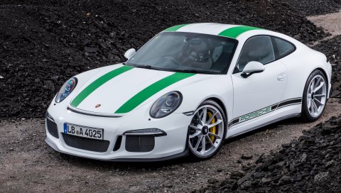 Porsche, 911, турбо, вид сбоку