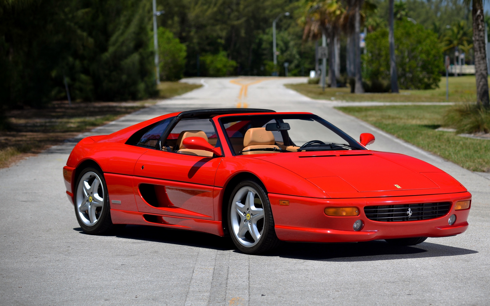 Картинки Ferrari, gts, f355, 1994, вид сбоку фото и обои на рабочий стол