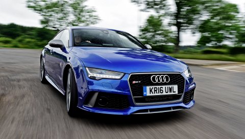 Audi, sportback, rs7, вид спереди