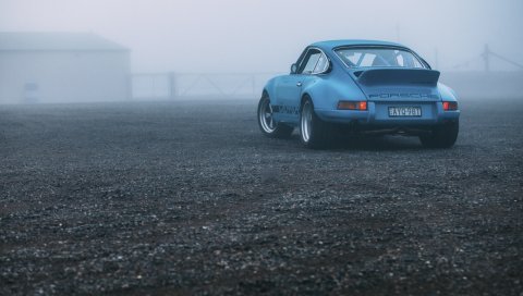 Porsche, carrera, вид сзади
