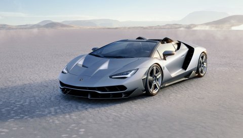 Родстер, lamborghini, вид сбоку
