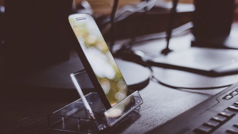 Смартфон, мобильный телефон, клавиатура, подставка