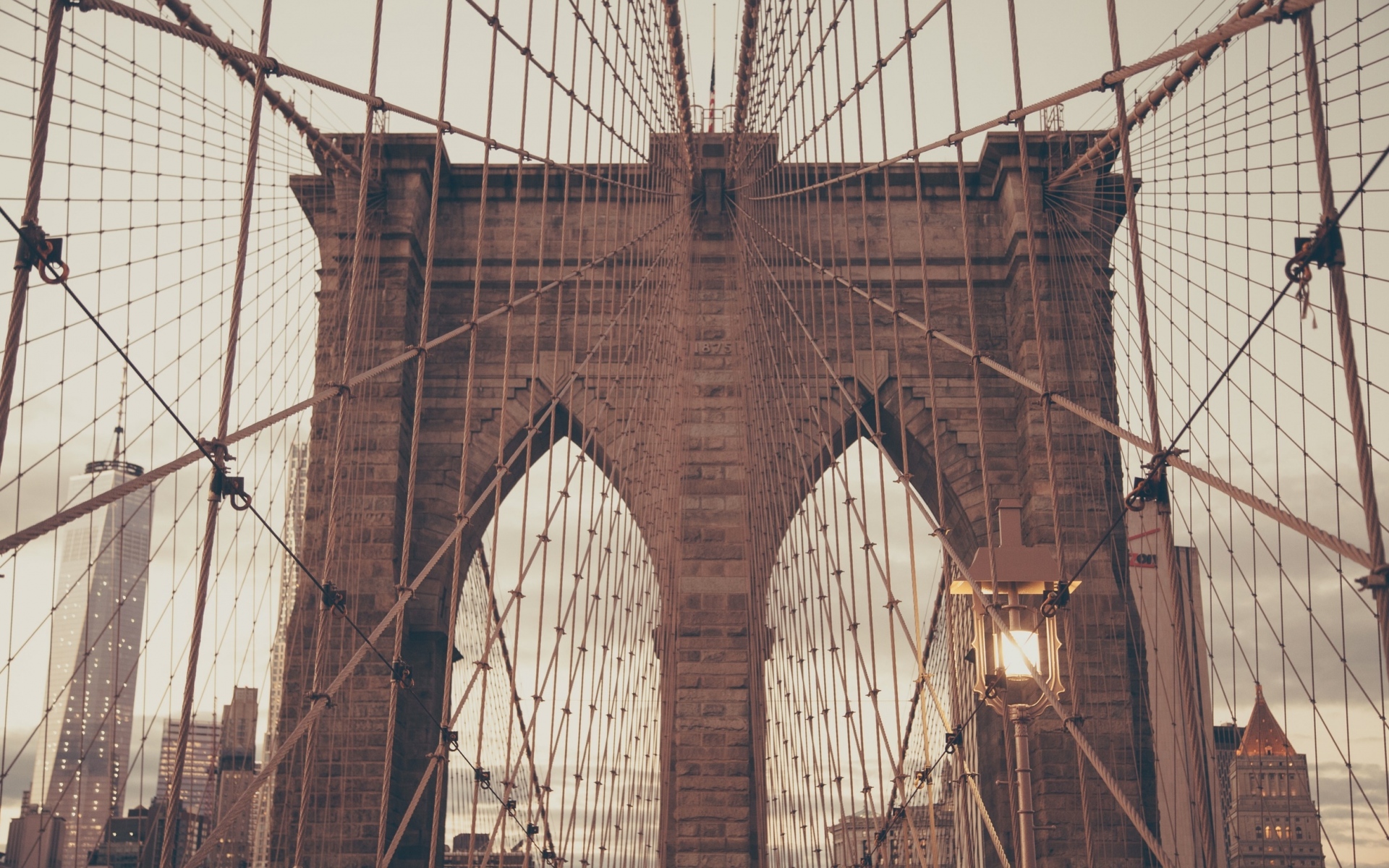 Картинки Бруклин, Нью-Йорк, мост, архитектура фото и обои на рабочий стол