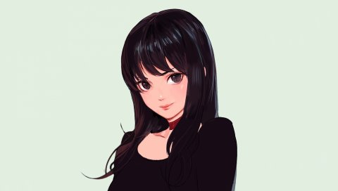 Аниме, девушка, искусство