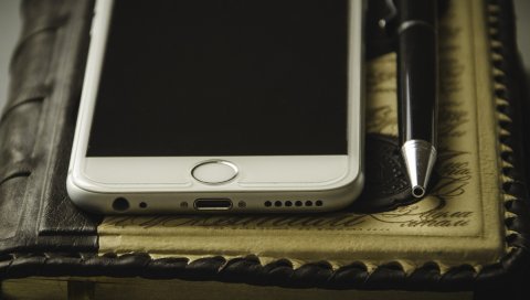 Iphone 6, apple, дневник, ручка