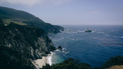 Побережье, море, скала