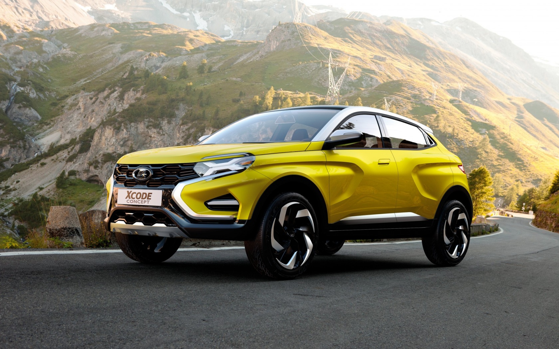 Картинки Lada, 2016, xcode, концепция, желтый фото и обои на рабочий стол
