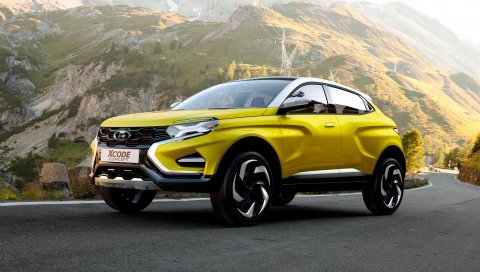 Lada, 2016, xcode, концепция, желтый
