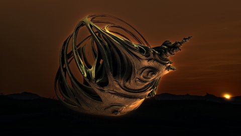 Фрактал, форма, темный