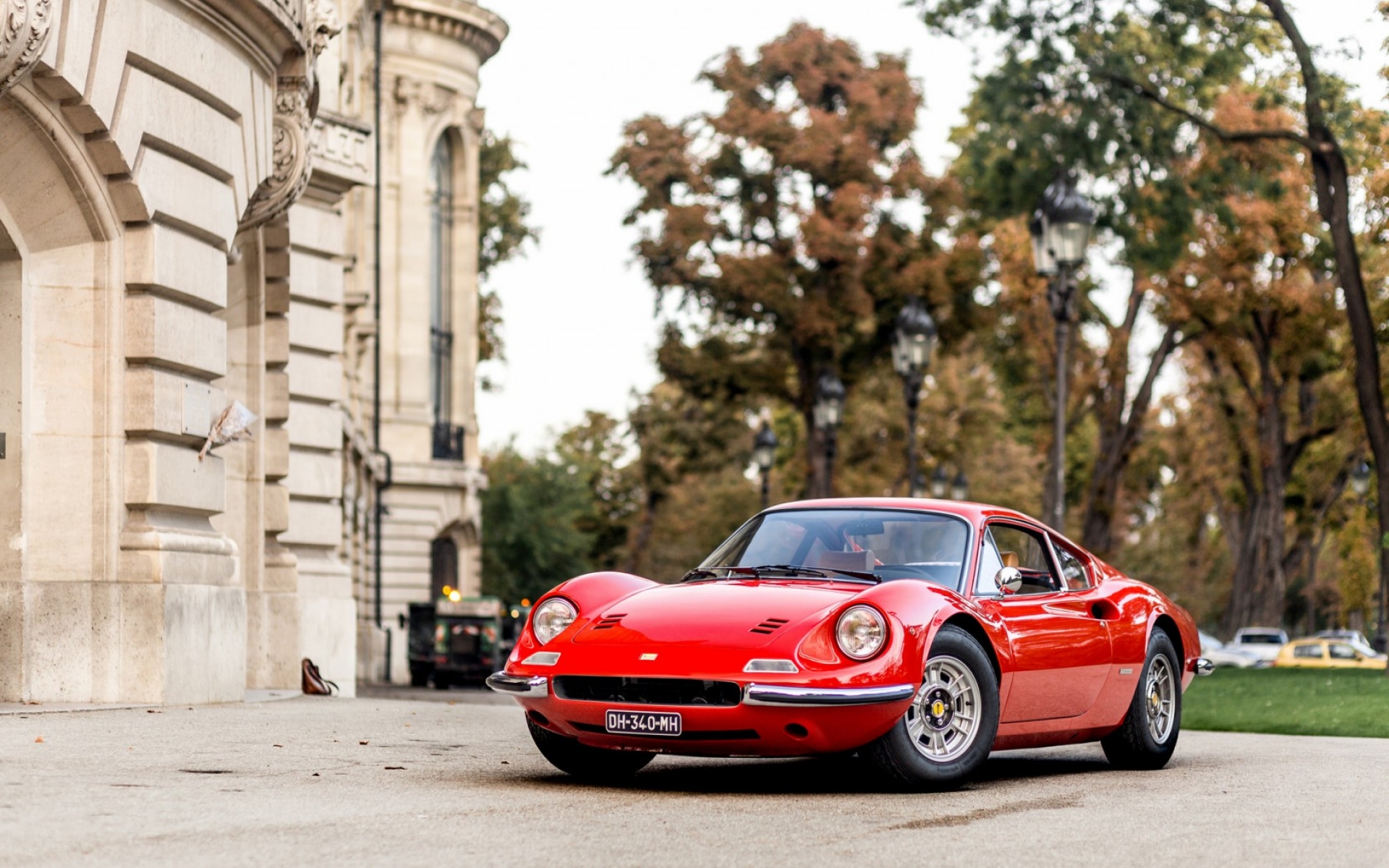Картинки Ferrari, dino, 206, gt, red, вид спереди фото и обои на рабочий стол