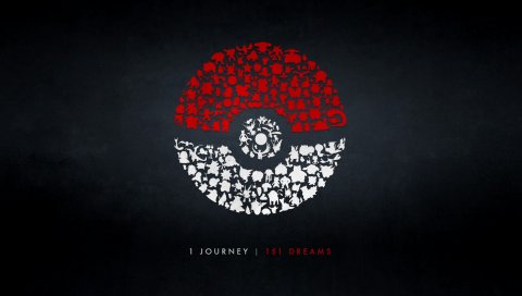 Pokemon go, логотип, минимализм