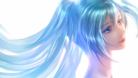 Вокалоид, hatsune miku, лицо, искусство