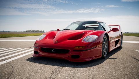 Ferrari, f50, 1995, красный