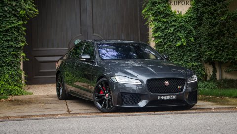 Jaguar, xf, вид сбоку