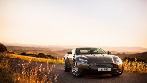 Aston martin, db11, вид спереди