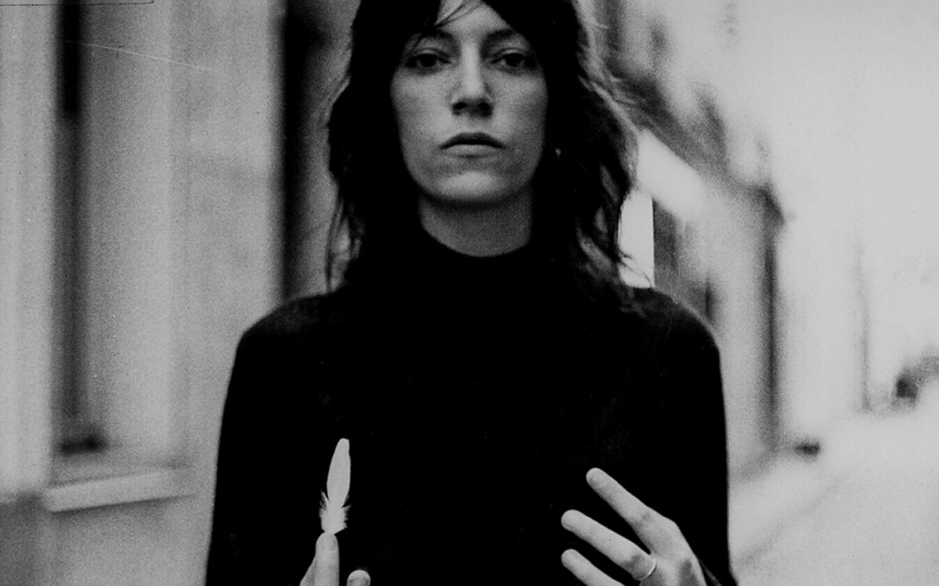 Картинки Patti smith, актриса, композитор, bw фото и обои на рабочий стол