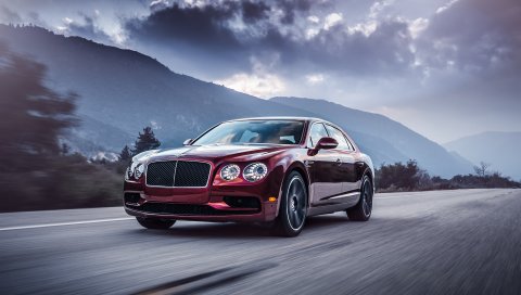Bentley, летающая шпора, движение