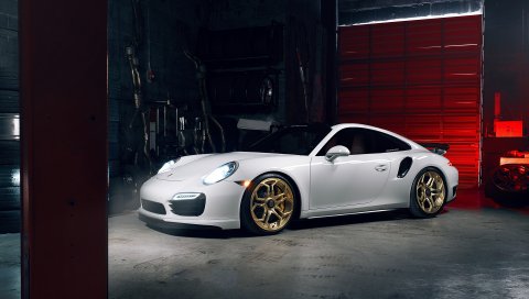 Porsche, 911, turbo s, вид сбоку