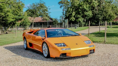 Lamborghini diablo, вид сбоку, спортивный автомобиль