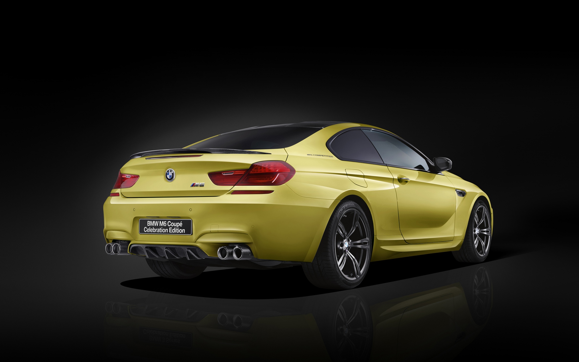 Картинки Bmw, m6, вид сбоку, желтый фото и обои на рабочий стол