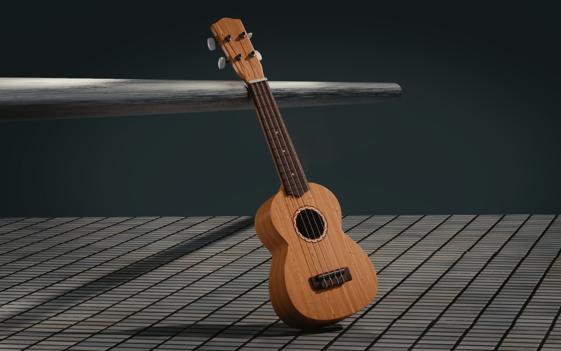 Картинки Гитара, 3d, космос, музыкальный инструмент фото и обои на рабочий стол