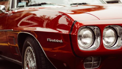 Pontiac firebird, автомобиль, бампер